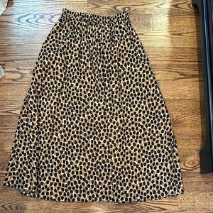 Kate Spade Black and Tan A-Line Skirt